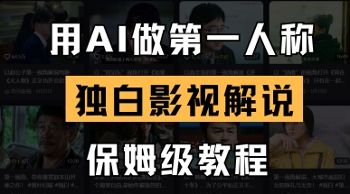 用AI做第一人称独白影视解说,手把手教学,保姆级教程|轻创终点站